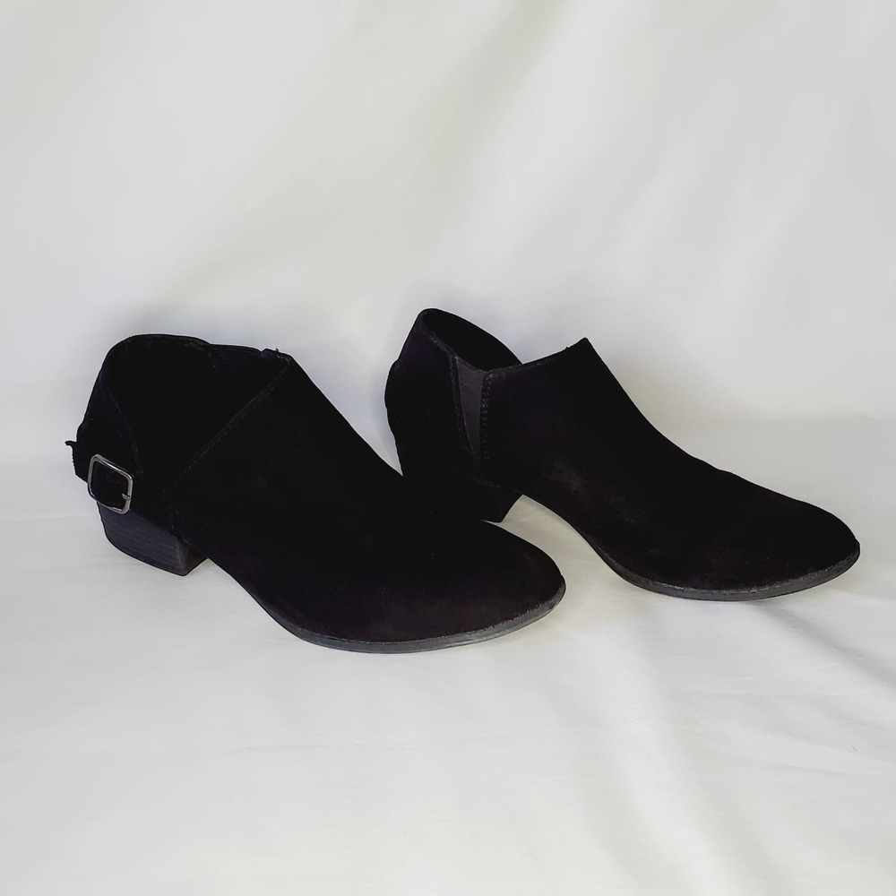 🌴5/$25🌴American Eagle Women's Ankle Boots Block Heels Slip On Black Size 8
